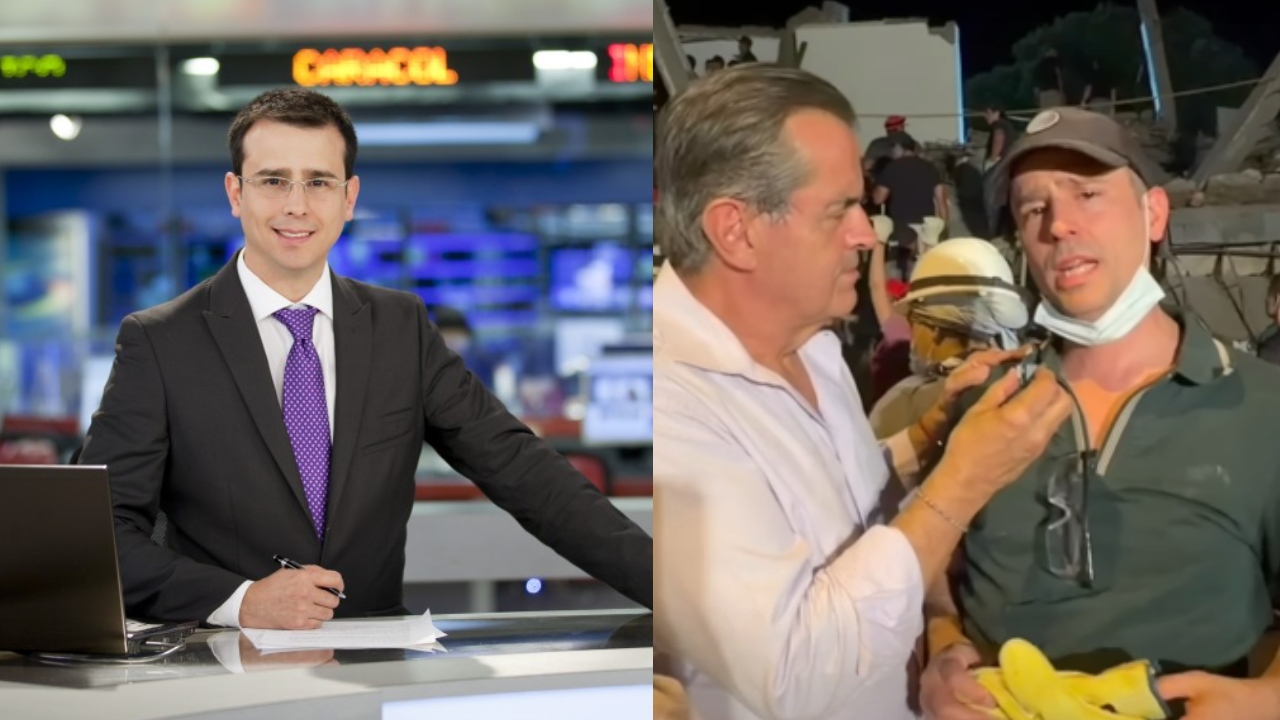 Periodista busca desesperadamente a su padre tras terremoto en Colombia