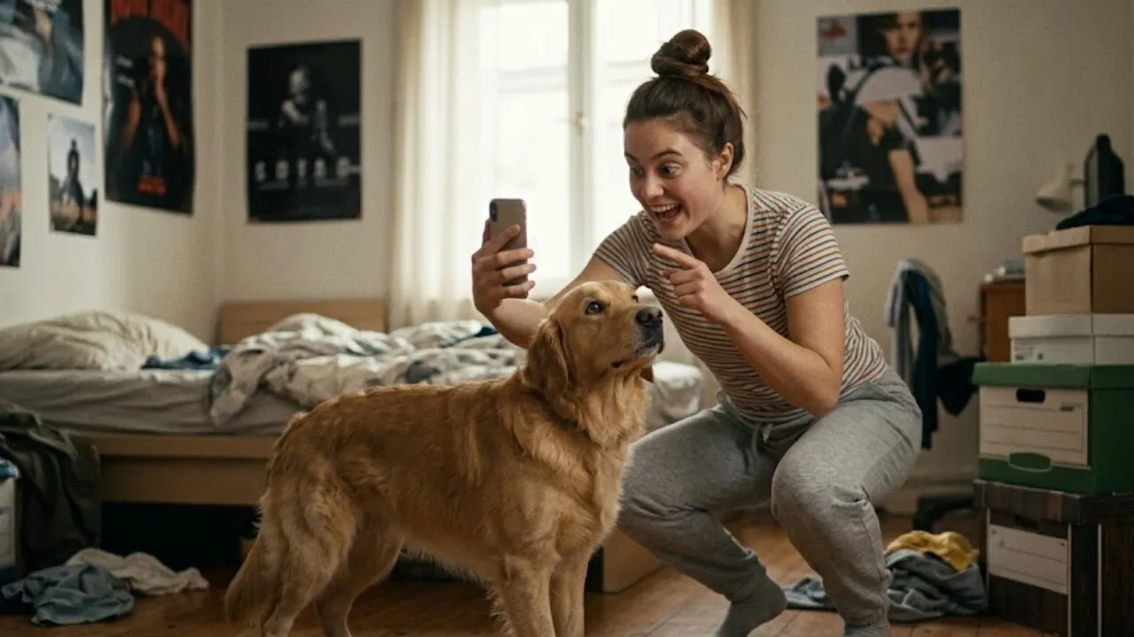 Mujer causa indignación al lamer el 'trasero' de un perro en reto de TikTok