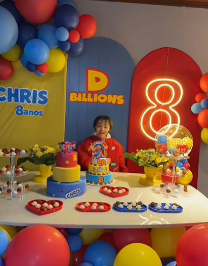 Chris Matheu, hijo de Roxana Somoza.