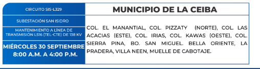 Zonas sin energía elétrica