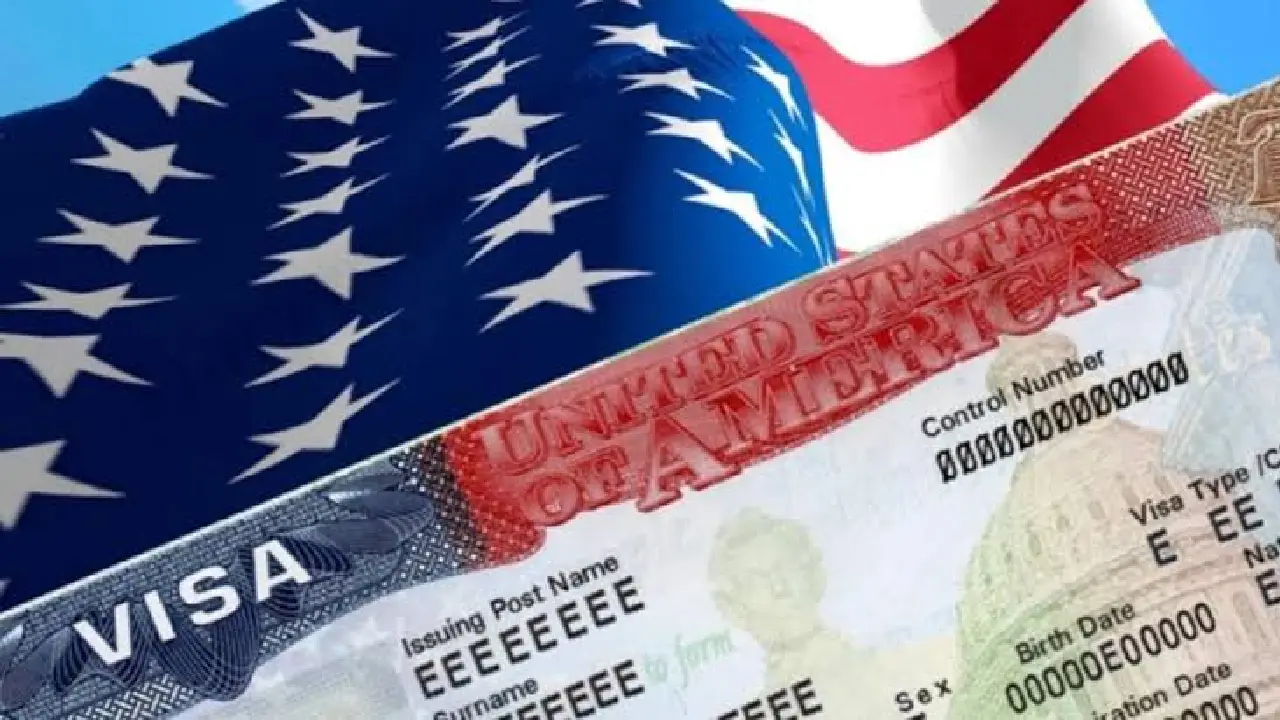 Imagen de referencia de visa de Estados Unidos.