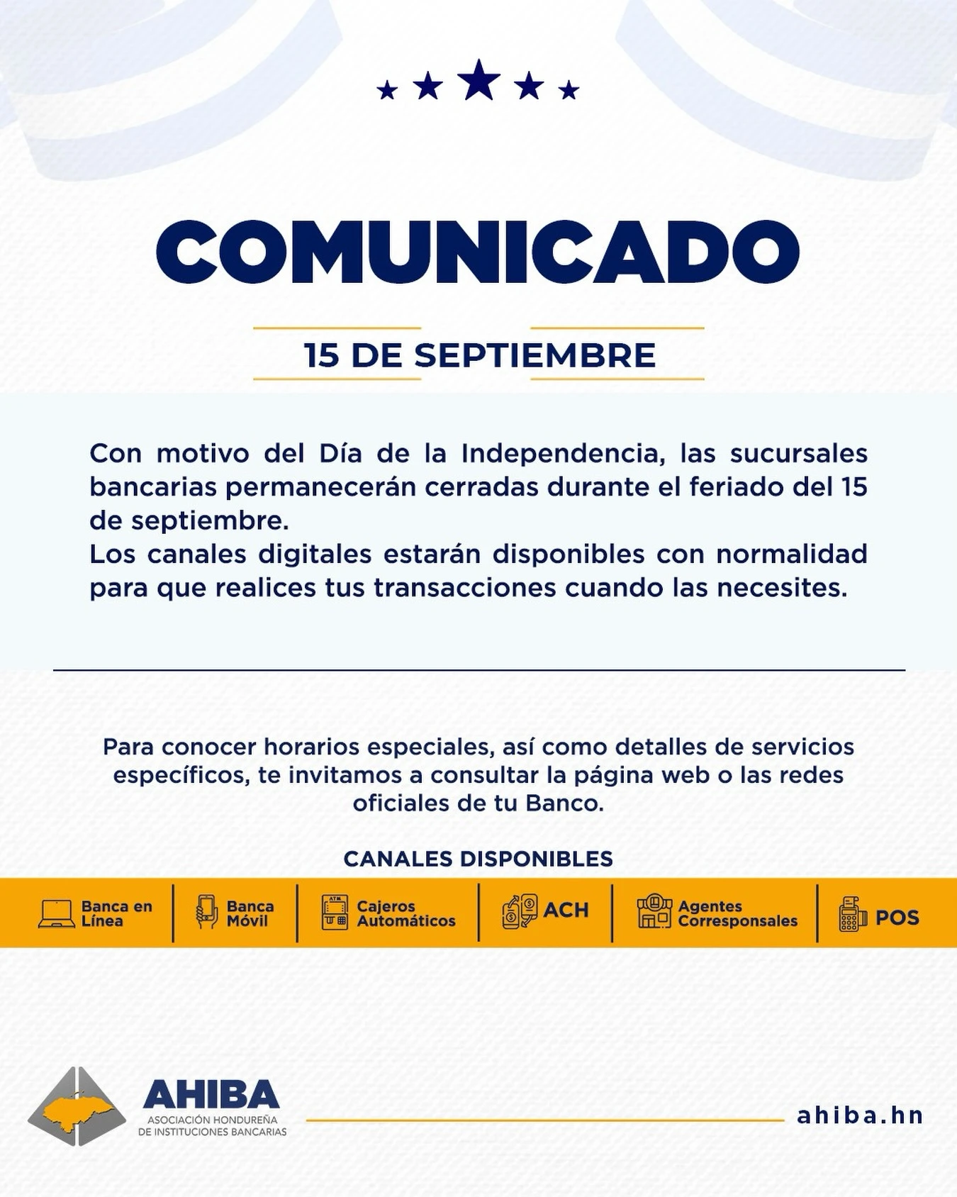 Comunicado de la AHIBA
