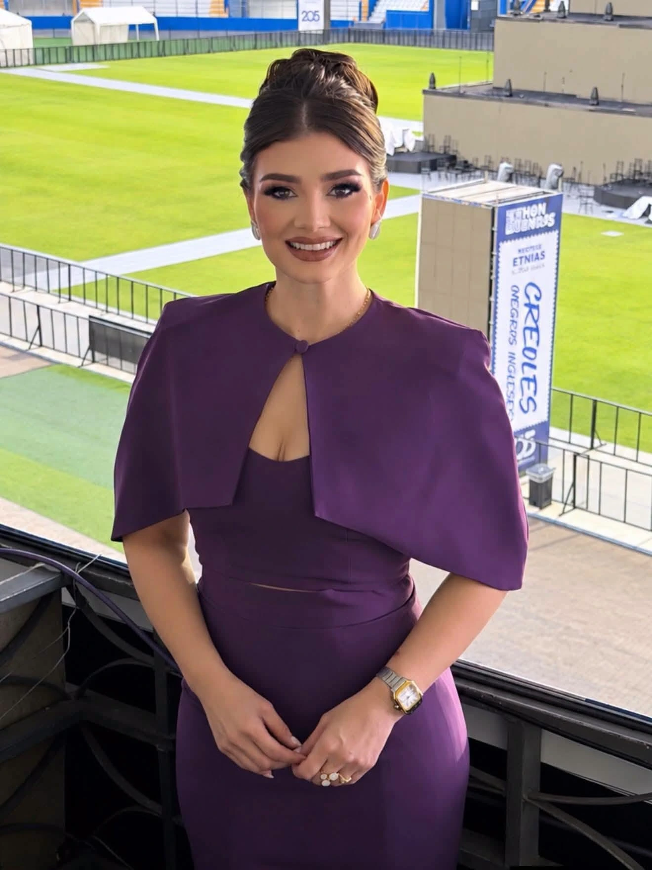 La presentadora de televisión, Iveth Bulnes.