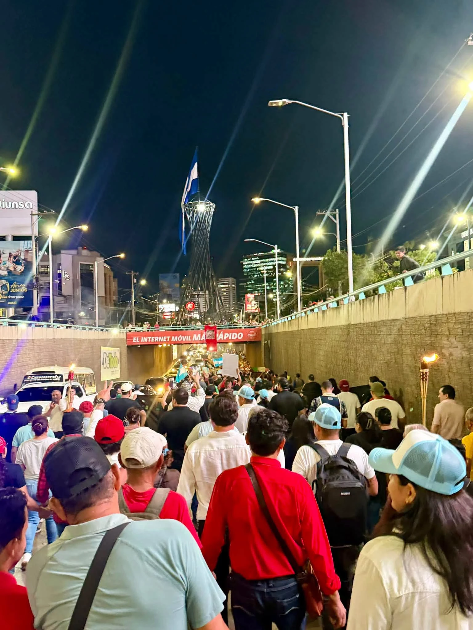 Imagen de manifestantes