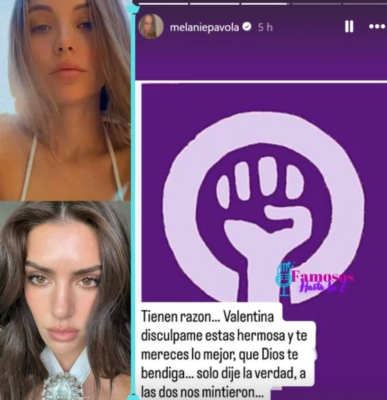 Melanie Pavola reaccionó a la separación de J Balvin y Valentina Ferrer con un mensaje dirigido a la modelo argentina. Foto: tomada del Instagram de famososhastalaz.