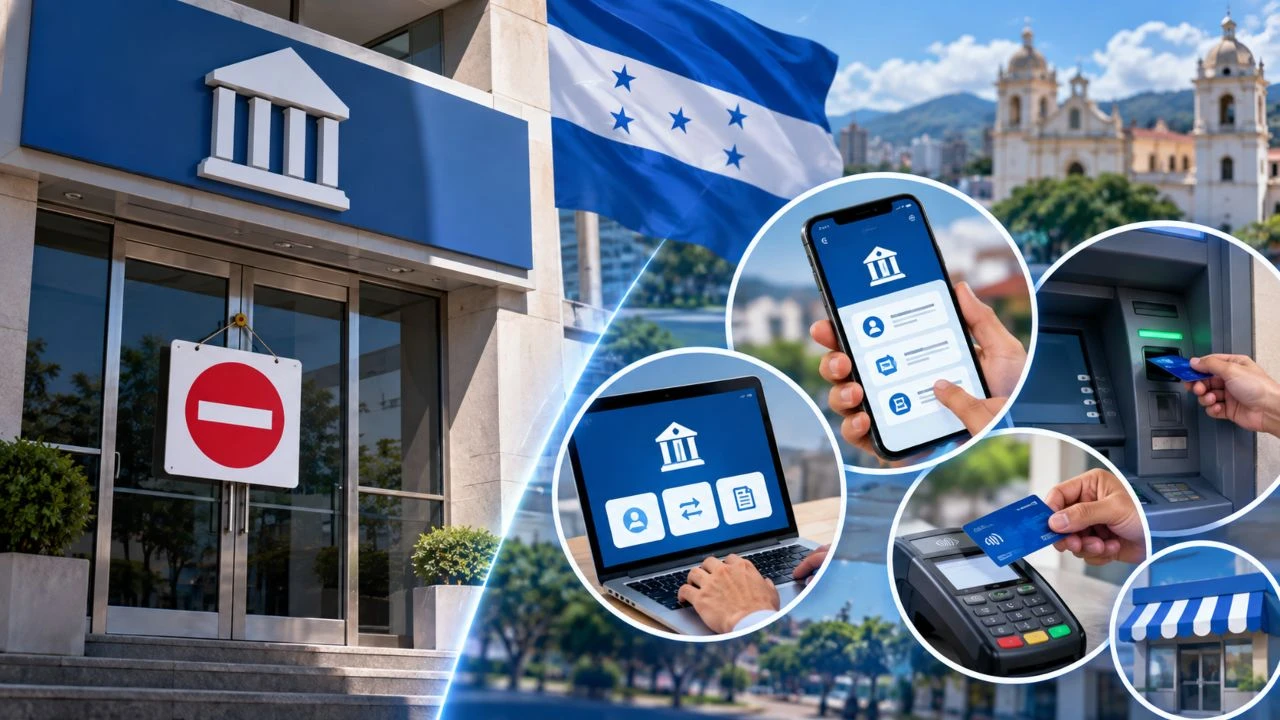 Bancos cerrarán el 15 de septiembre en Honduras, pero estos servicios sí funcionarán