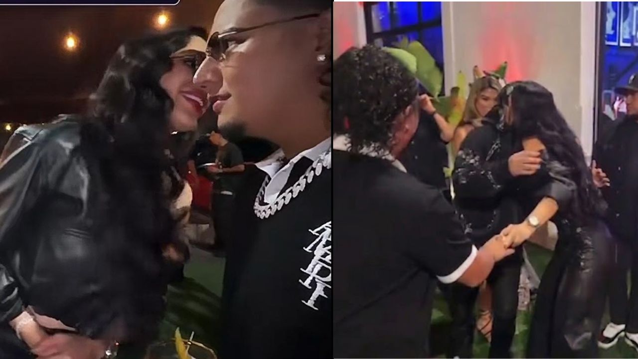 Davis Flow y Emma Coronel se encuentran en fiesta y generan revuelo en redes