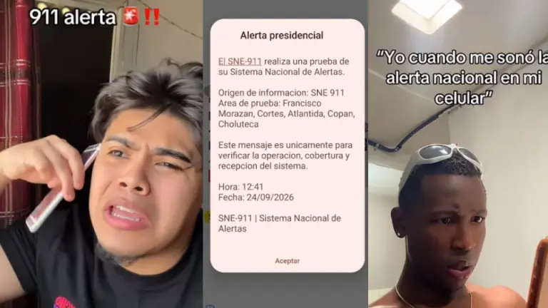 Imagen Principal de Nota: Influencers revelan su reacción al simulacro de alerta del 911 en Honduras