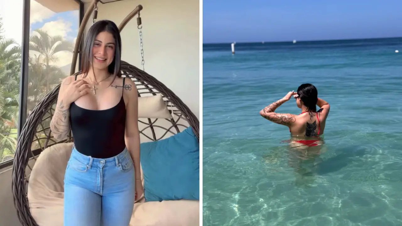 La tiktoker Lorjia presume sus vacaciones en Roatán con espectacular bikini
