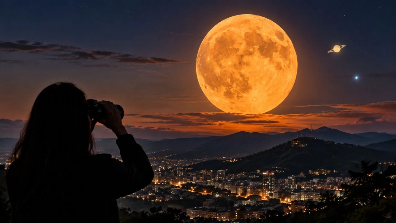 Imagen Principal de Nota: Luna de Cosecha 2026: Cuándo y cómo verla en su punto máximo en Honduras