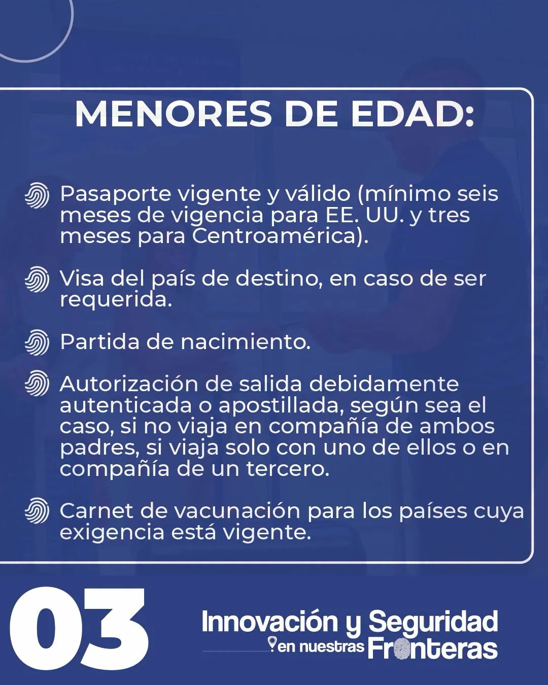 REQUISITOS SALIR DEL PÁIS.