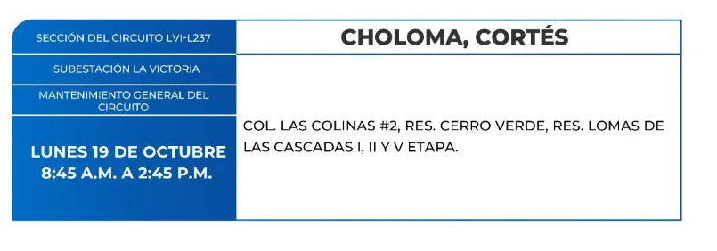 Cortes de energía