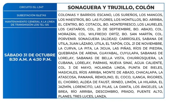 Cortes de energía
