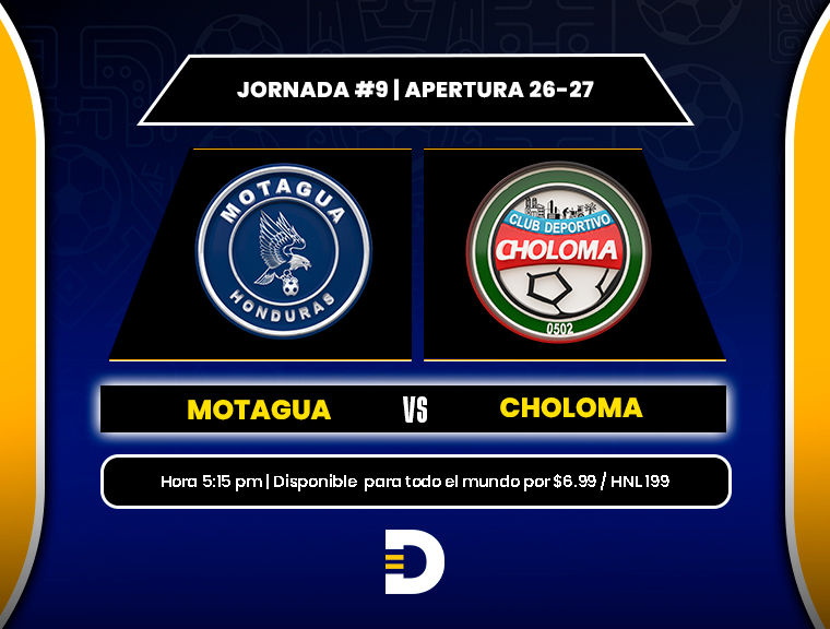EN VIVO: Motagua vs. Choloma, juego disponible a nivel mundial