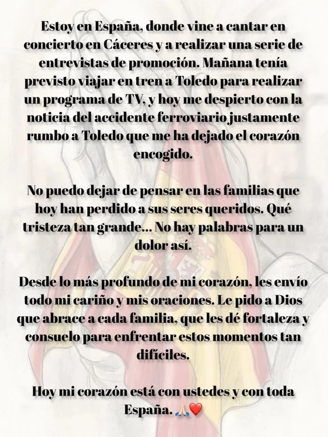 La actriz tenía previsto participar en un programa de televisión como parte de sus actividades profesionales en España. Foto: cortesía de Instagram de patriciamanterola