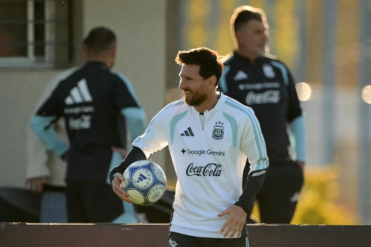 Imagen de Lionel Messi en entrenamiento
