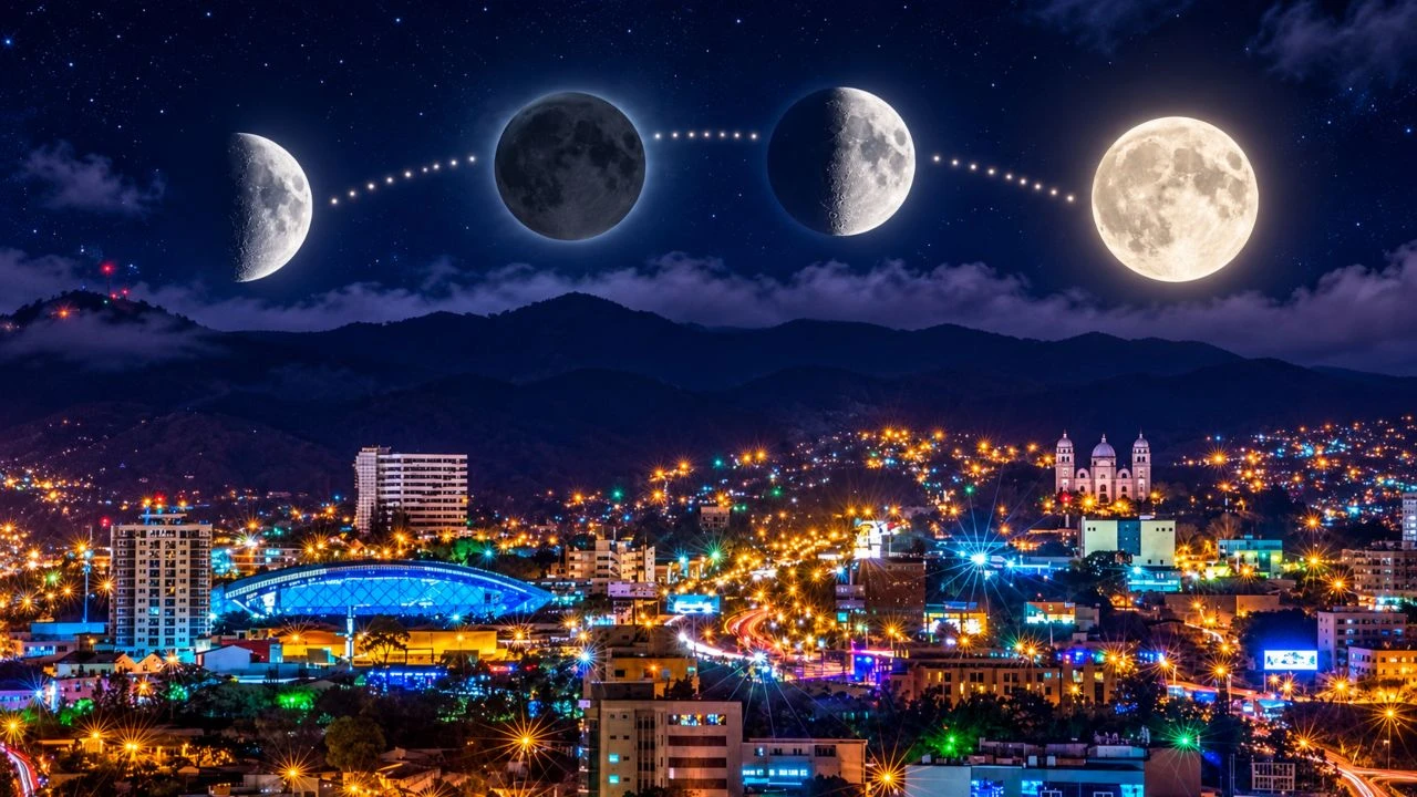 Calendario lunar de octubre 2026 en Honduras: fechas y horas de cada fase