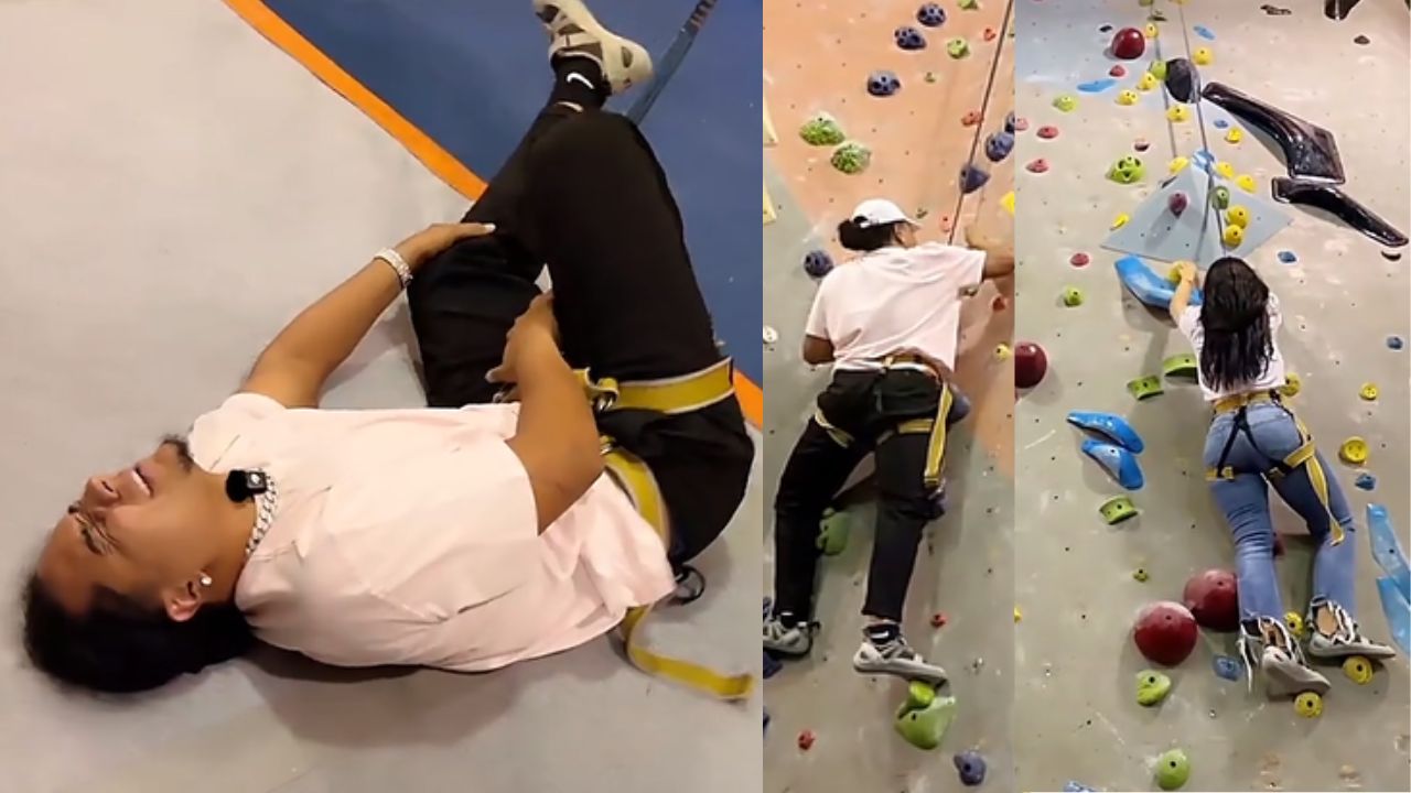Imagen Principal de Nota: Davis Flow vive inesperado momento al escalar junto a Emma Coronel