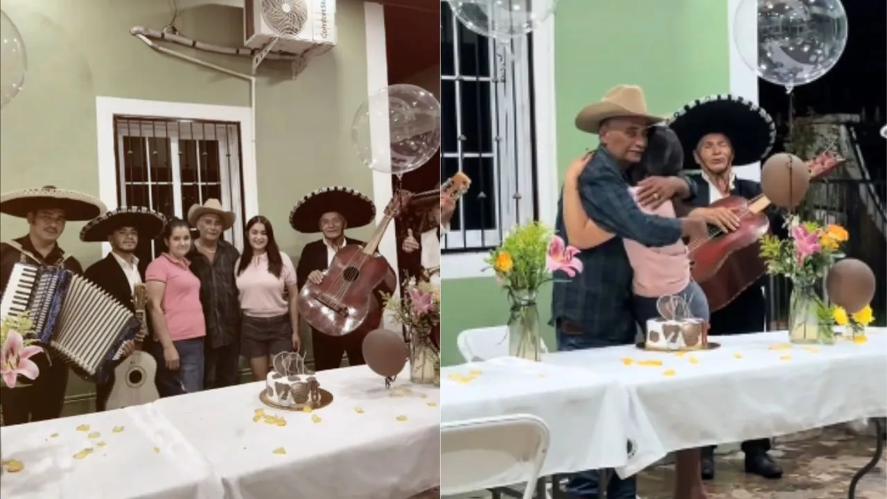 Jenny Claros regresa a Honduras y conmueve con sorpresa para su padre