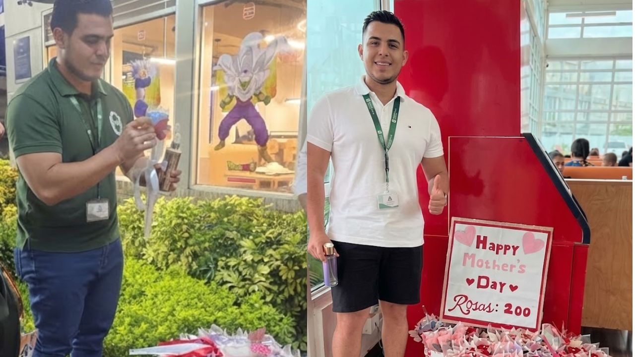 Imagen Principal de Nota: Joven vende rosas junto a su madre para alcanzar su sueño de graduarse