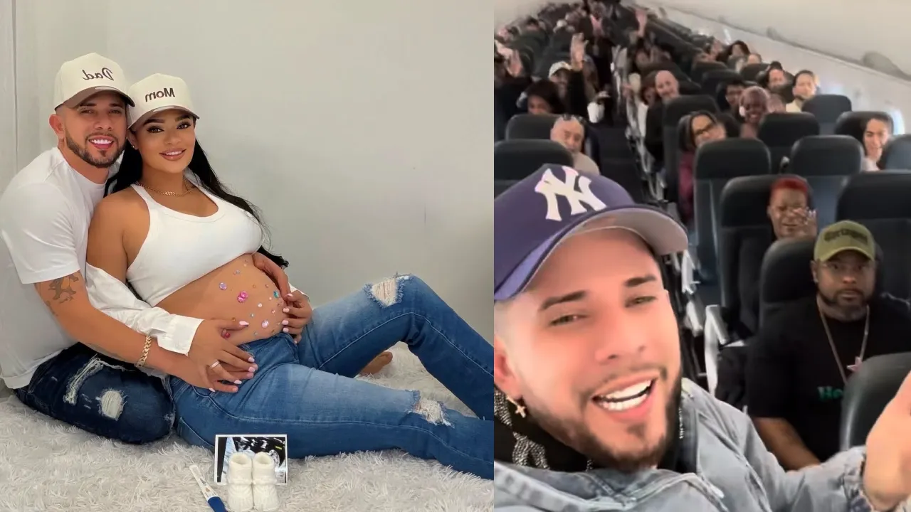 En pleno vuelo, Mr. JC revela que será papá: reacción de los pasajeros se hace viral