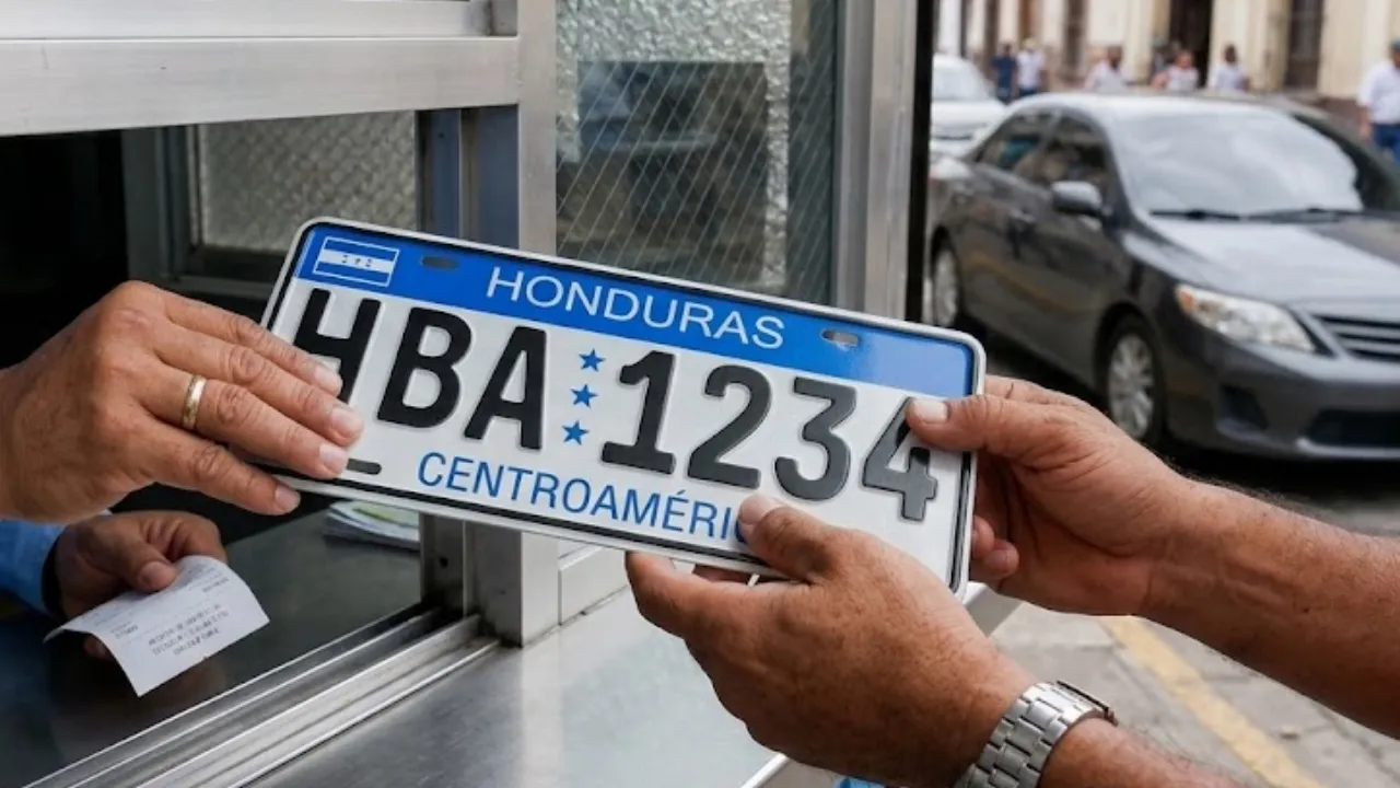 Imagen Principal de Nota: Placas vehiculares en Honduras: esta es la fecha anunciada para su entrega