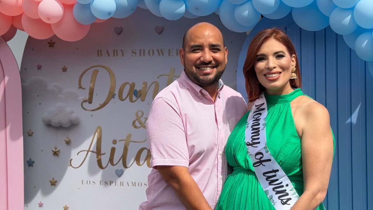 Erika Urtecho y Daniel Esponda celebran la llegada de sus gemelos